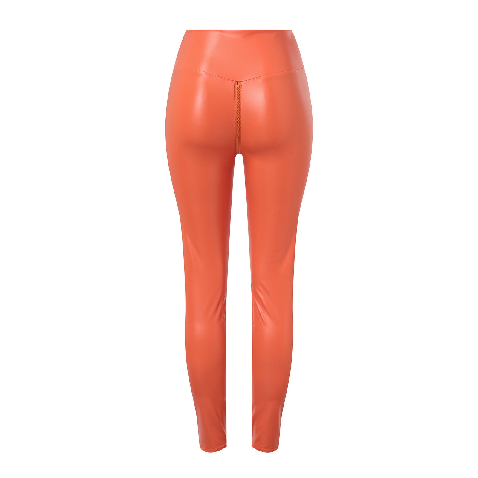 Women's Faux Leather Trousers — Elegant Slim Fit Winter Trousers for Smart Casual & Evening Occasions | Koossa