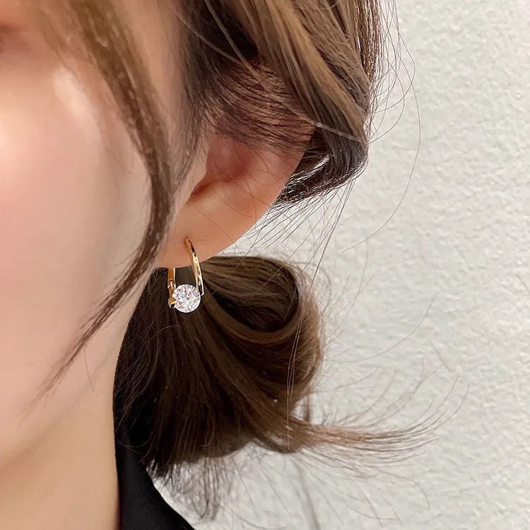 Women's Germanium Stud Earrings — Elegant Everyday Earrings for Wellbeing & Natural Beauty | Koossa