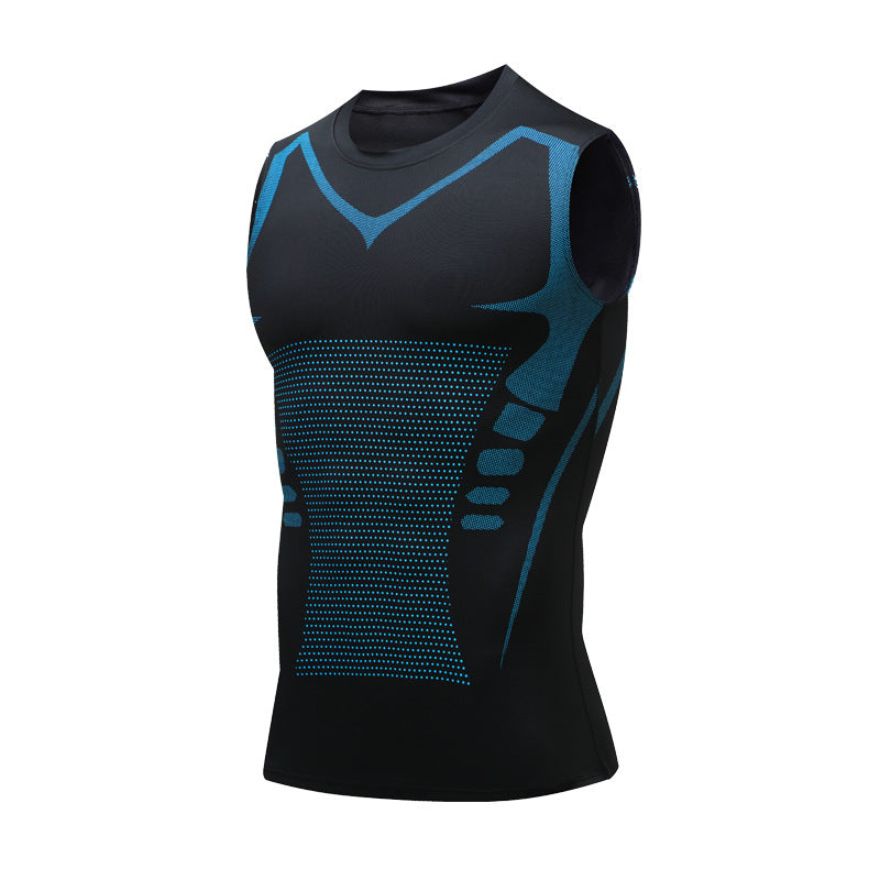 Men's Compression Tank Top with Posture Support — Fitted Activewear Vest for Training & Everyday Comfort | Koossa