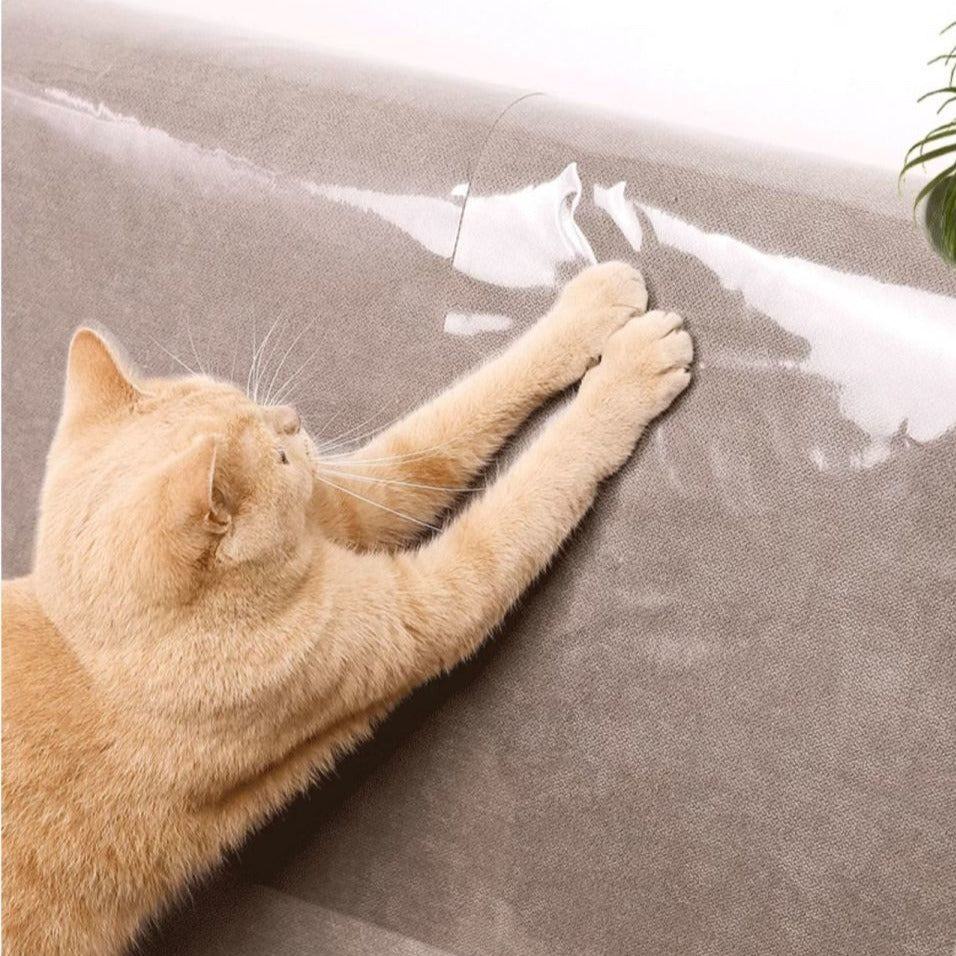 Cat Sofa Protector Transparent Self-Adhesive 30x45cm 5-Pack 10-Pack Anti-Scratch Clear Couch Guard Furniture Film | Koossa
