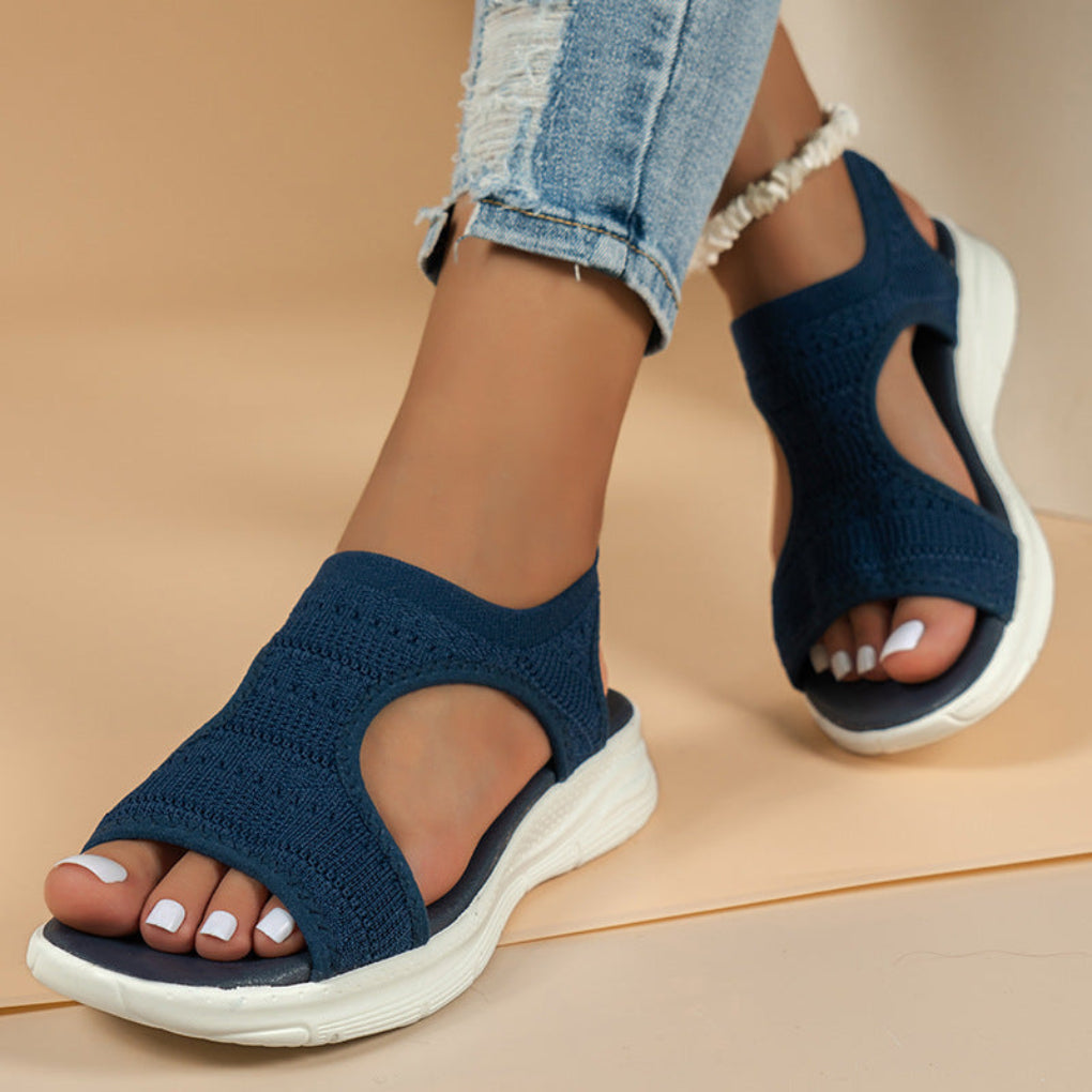 Women's Cushioned Sport Sandals with Breathable Knit Upper — Lightweight Summer Sandals for Everyday Comfort & Travel | Koossa