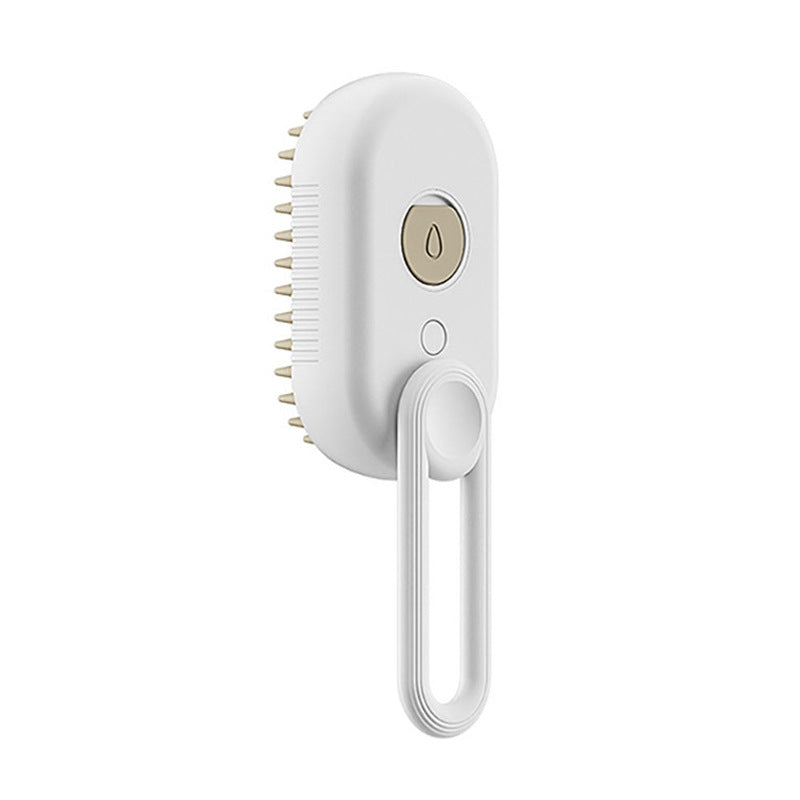 Cat Steam Brush Self-Cleaning Grooming Brush Electric Steam Pet Brush Loose Hair Dander Remover Short Long Hair Cats Olive Green | Koossa