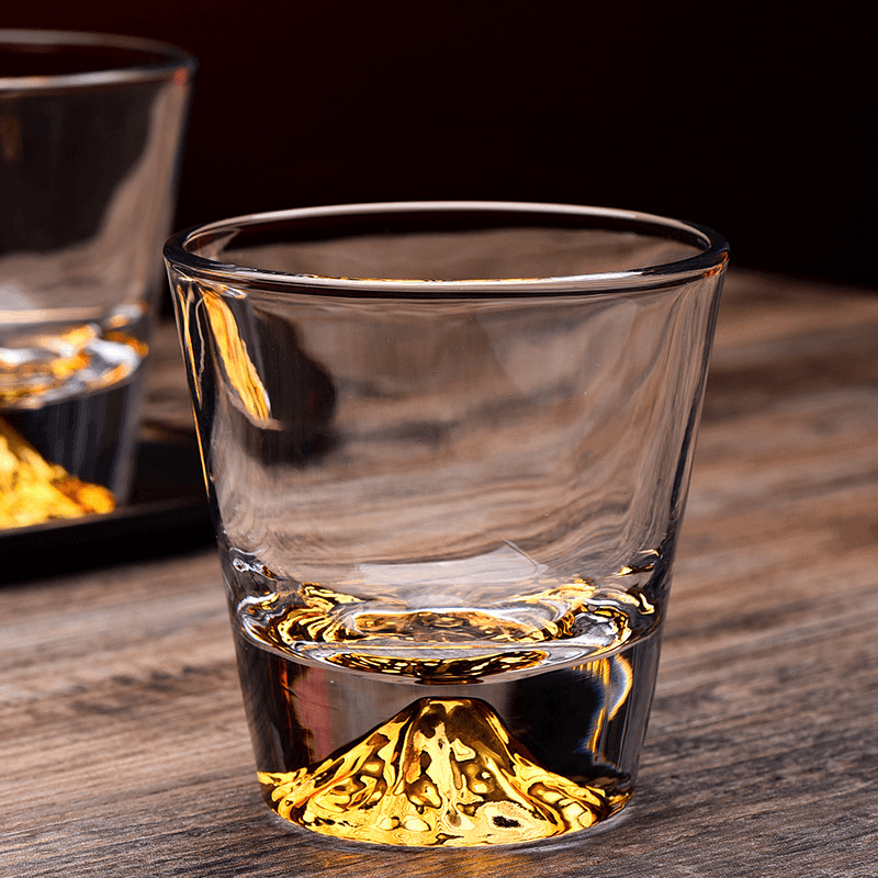 Verre à Whisky Edo Kiriko Cristal Japonais Taillé Main Coffret Bois Authentique Artisanat Traditionnel | Koossa