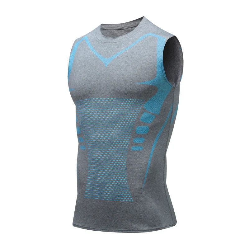 Men's Black Compression Vest — Waist-Shaping Support Vest for Posture & Silhouette Definition | Koossa