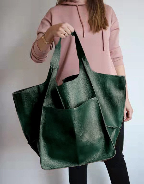 Women's Lightweight Shoulder Bag — Spacious Everyday Tote for Work, Travel & Shopping | Koossa