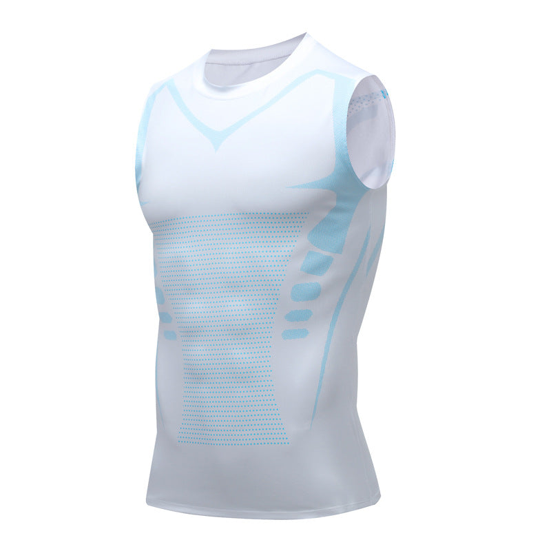 Men's Compression Tank Top with Posture Support — Fitted Activewear Vest for Training & Everyday Comfort | Koossa