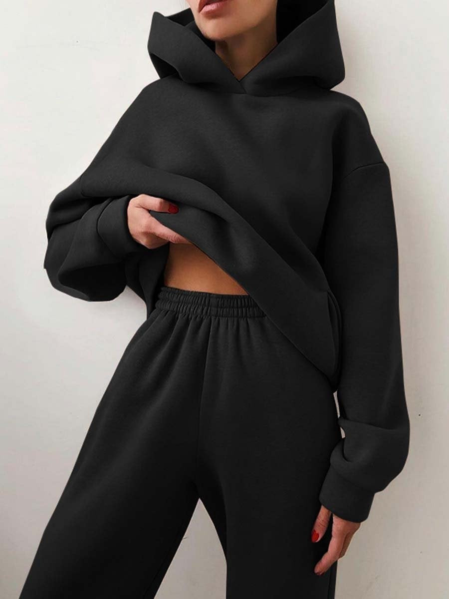 Women's Two-Piece Tracksuit Set with Zip Jacket and Elasticated Joggers — Casual Loungewear for Everyday Comfort | Koossa