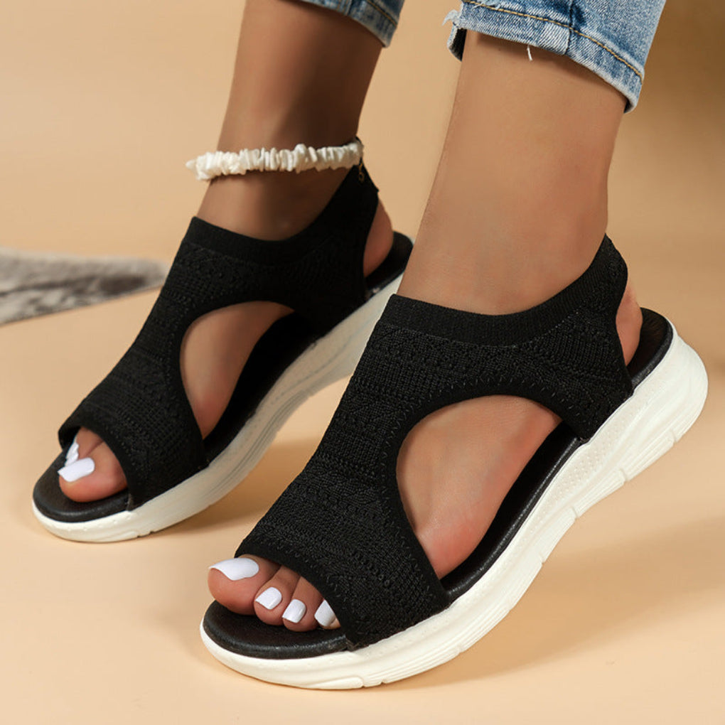Women's Cushioned Sport Sandals with Breathable Knit Upper — Lightweight Summer Sandals for Everyday Comfort & Travel | Koossa