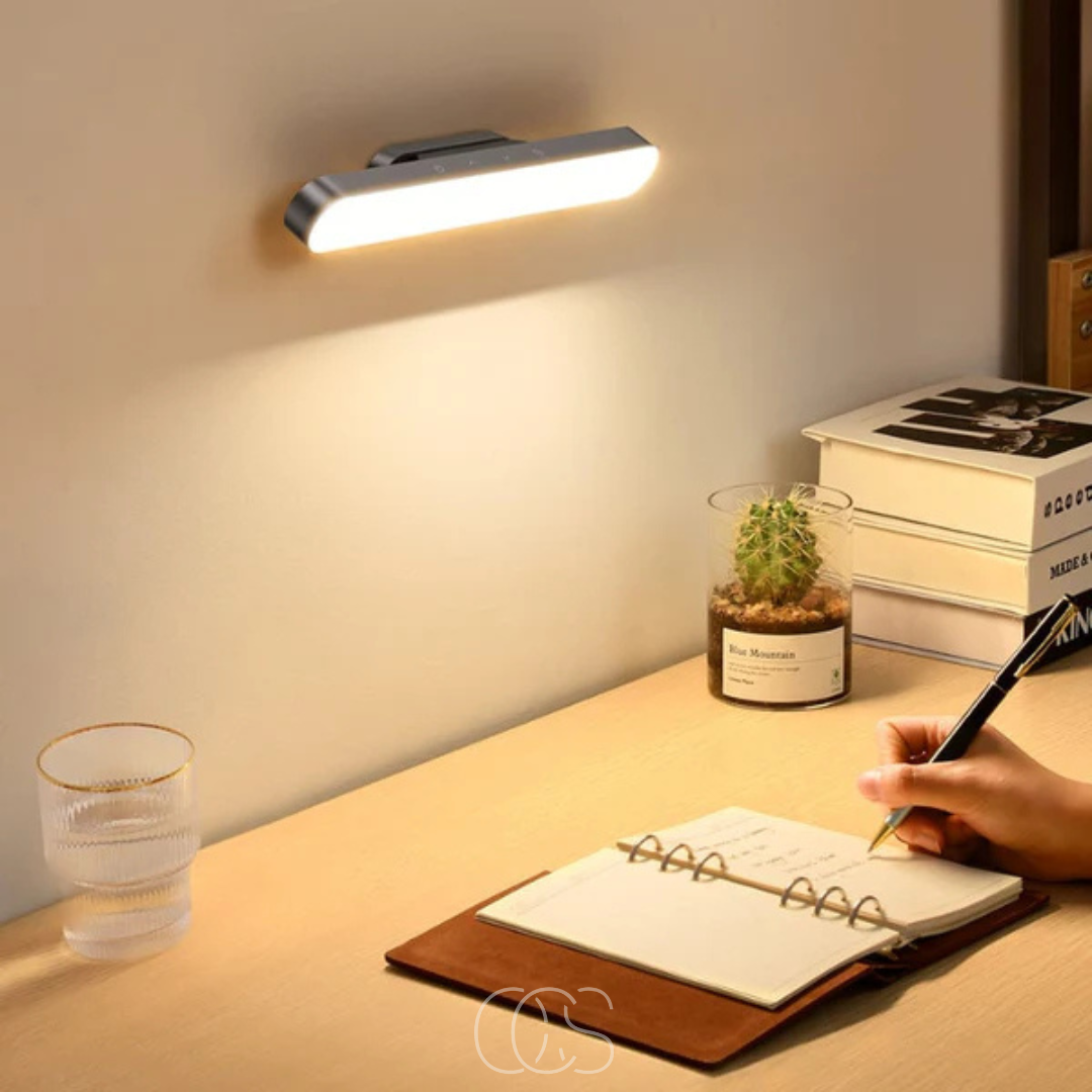 Applique LED magnétique sans fil dimmable aluminium 30 cm rechargeable USB-C éclairage d'ambiance moderne | Koossa