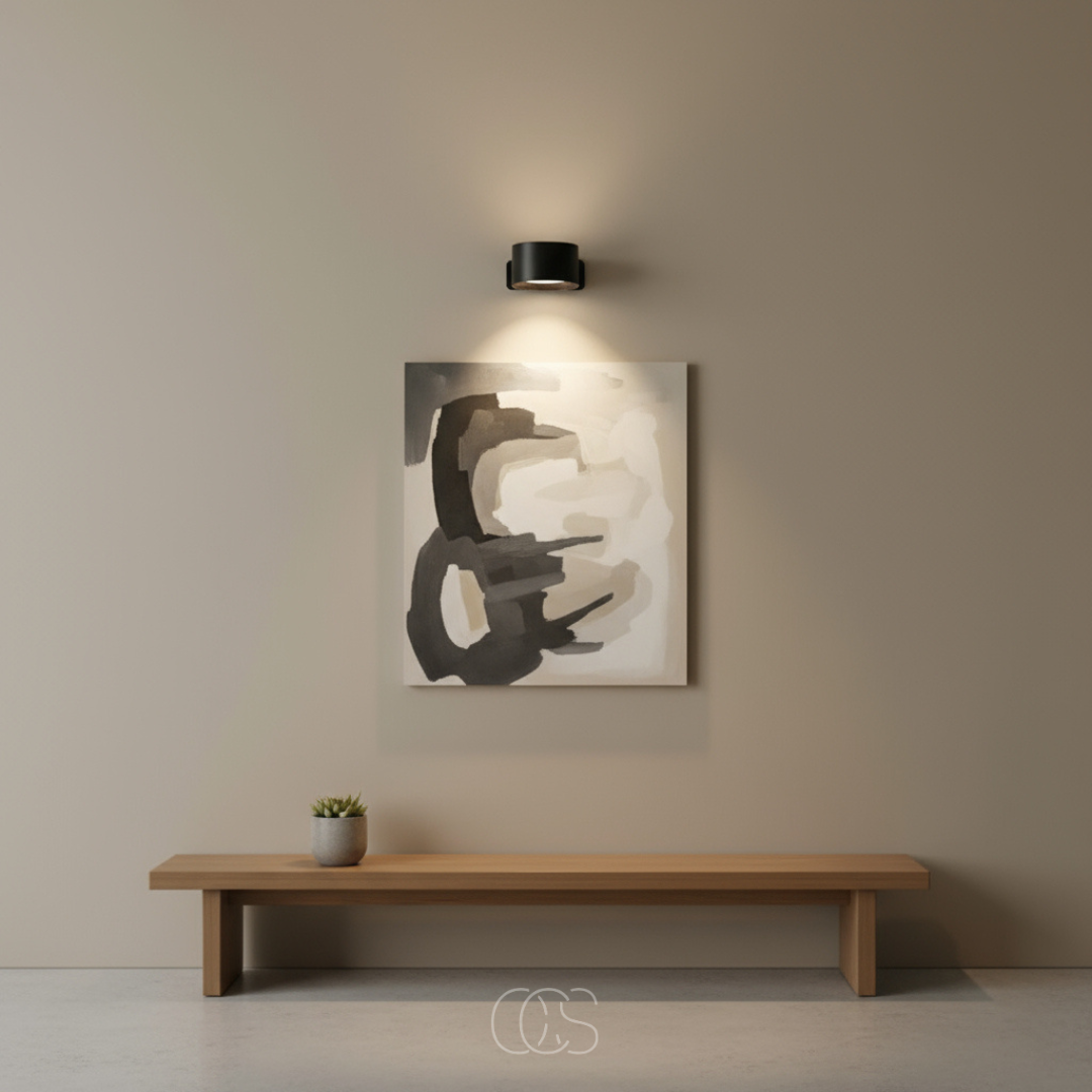Applique murale LED sans fil magnétique rechargeable tactile rotation 360° éclairage blanc chaud et froid | Koossa