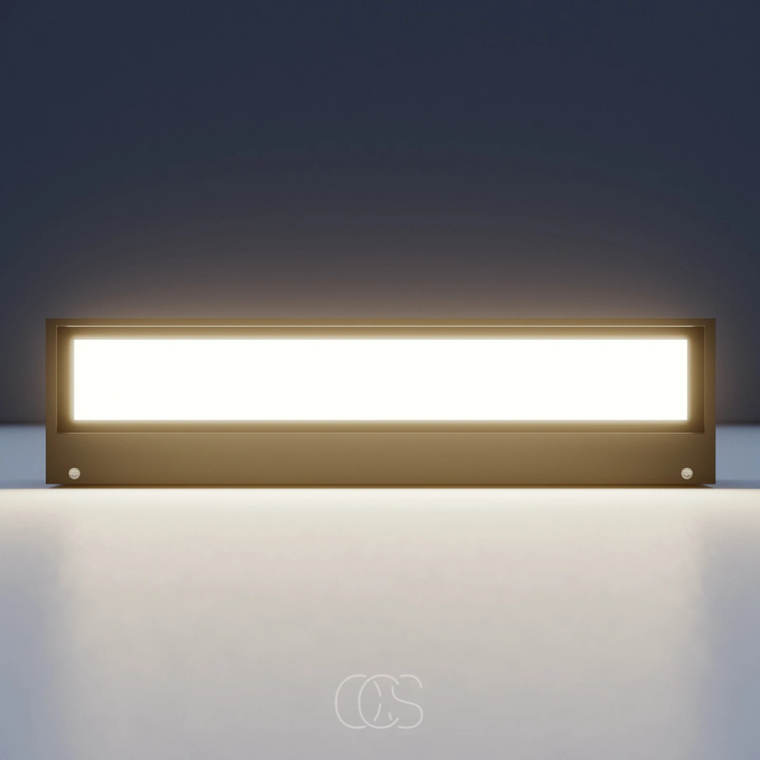 Applique murale extérieure descendante anthracite 897 lm LED intégrée IP65 style contemporain aluminium | Koossa