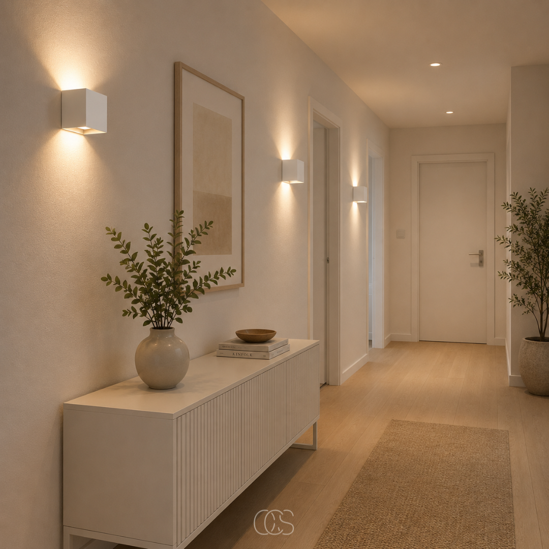 Applique murale rechargeable sans fil avec détecteur de mouvement 2700 K blanc chaud aluminium moderne pour couloir | Koossa