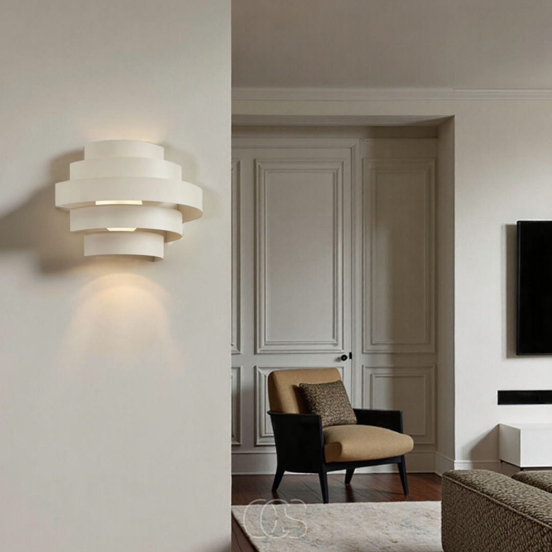 Applique murale LED à intensité réglable en 3 niveaux blanc chaud éclairage bidirectionnel pour salon | Koossa