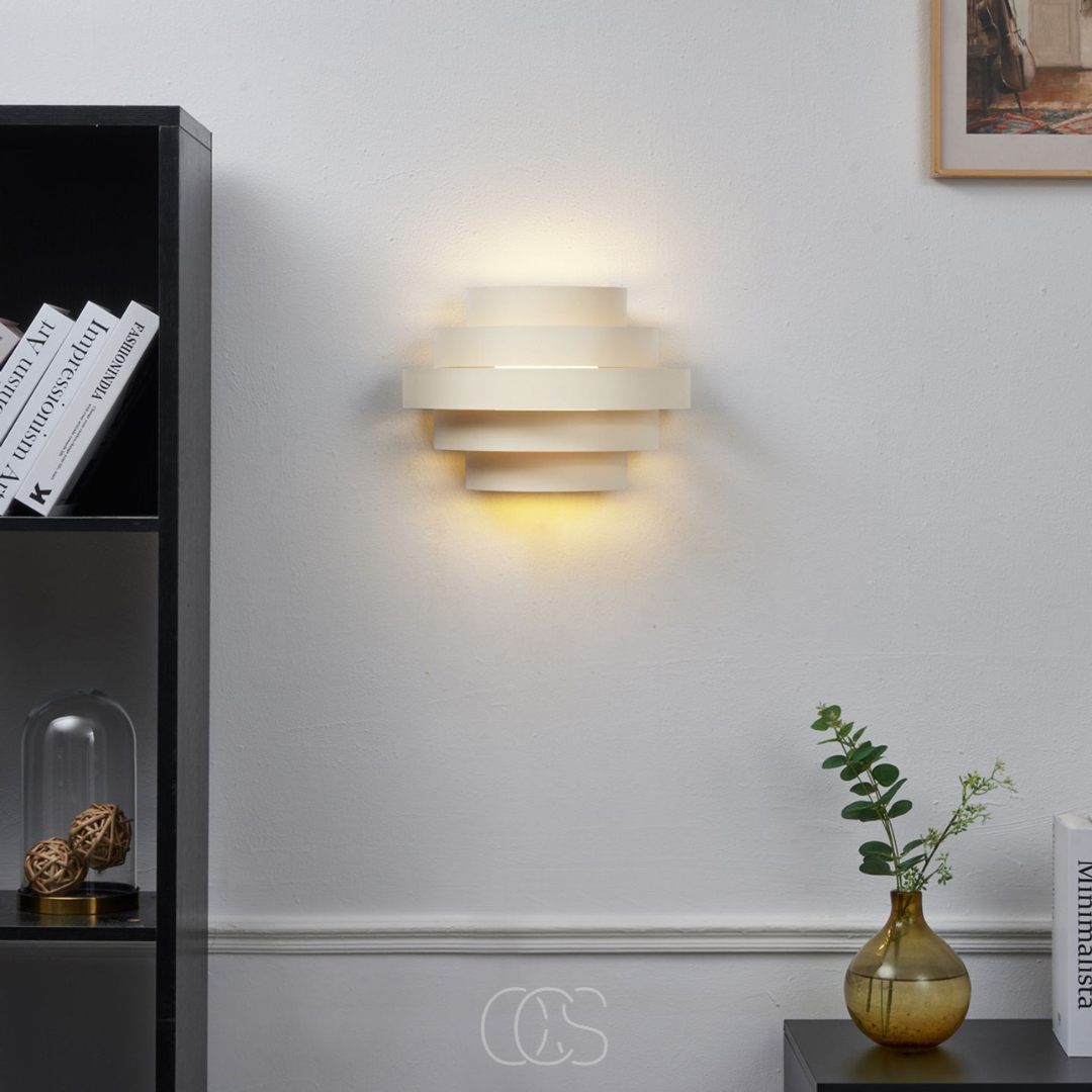 Applique murale LED à intensité réglable en 3 niveaux blanc chaud éclairage bidirectionnel pour salon | Koossa