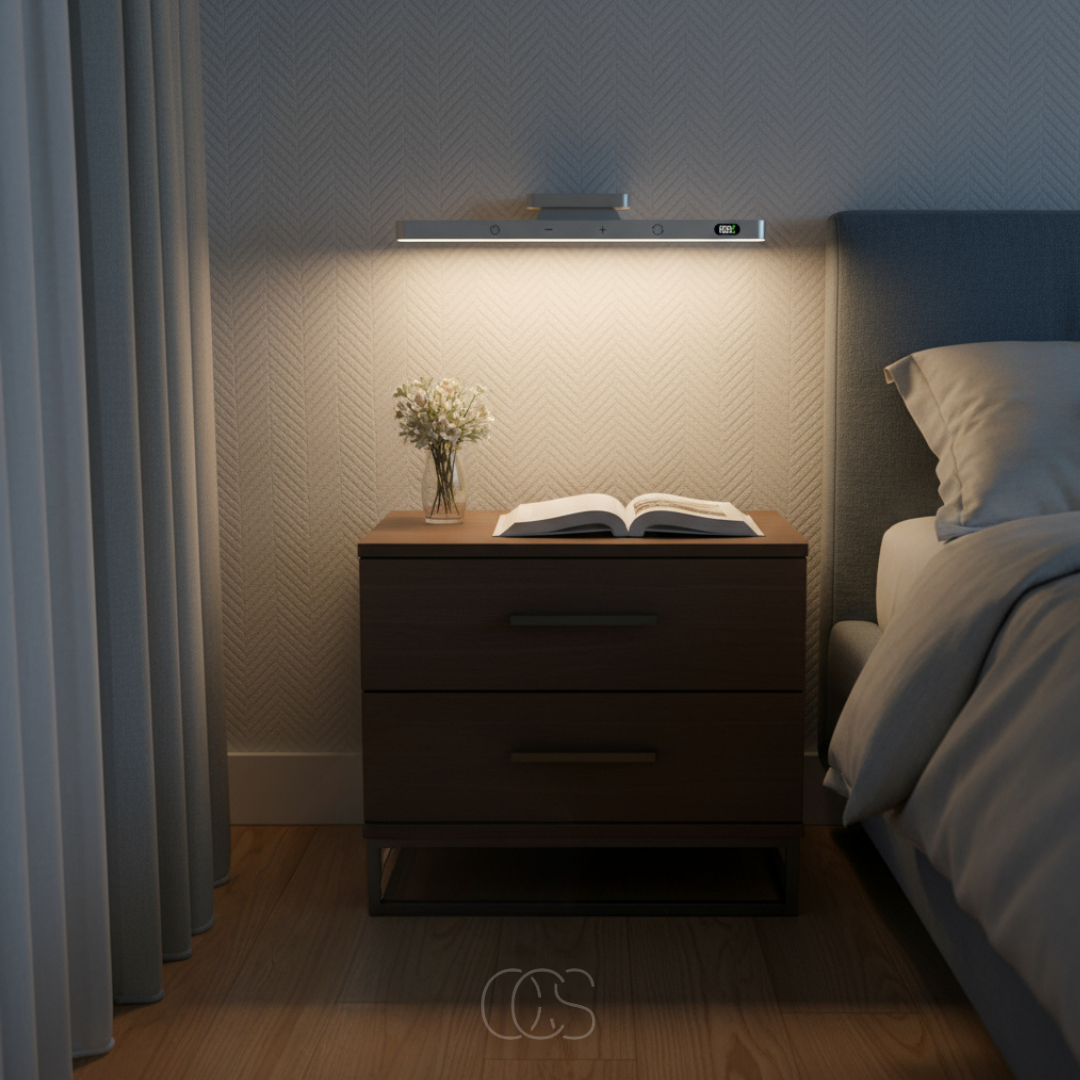 Réglette LED magnétique sans fil • Lumière douce modulable • Éclairage moderne pour cuisine et escalier | Koossa