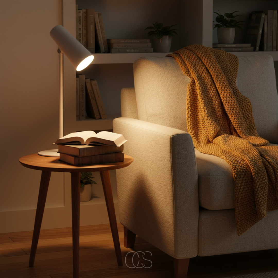 Lampe de bureau sans fil rechargeable tactile réglable 3 températures de lumière design industriel nomade | Koossa