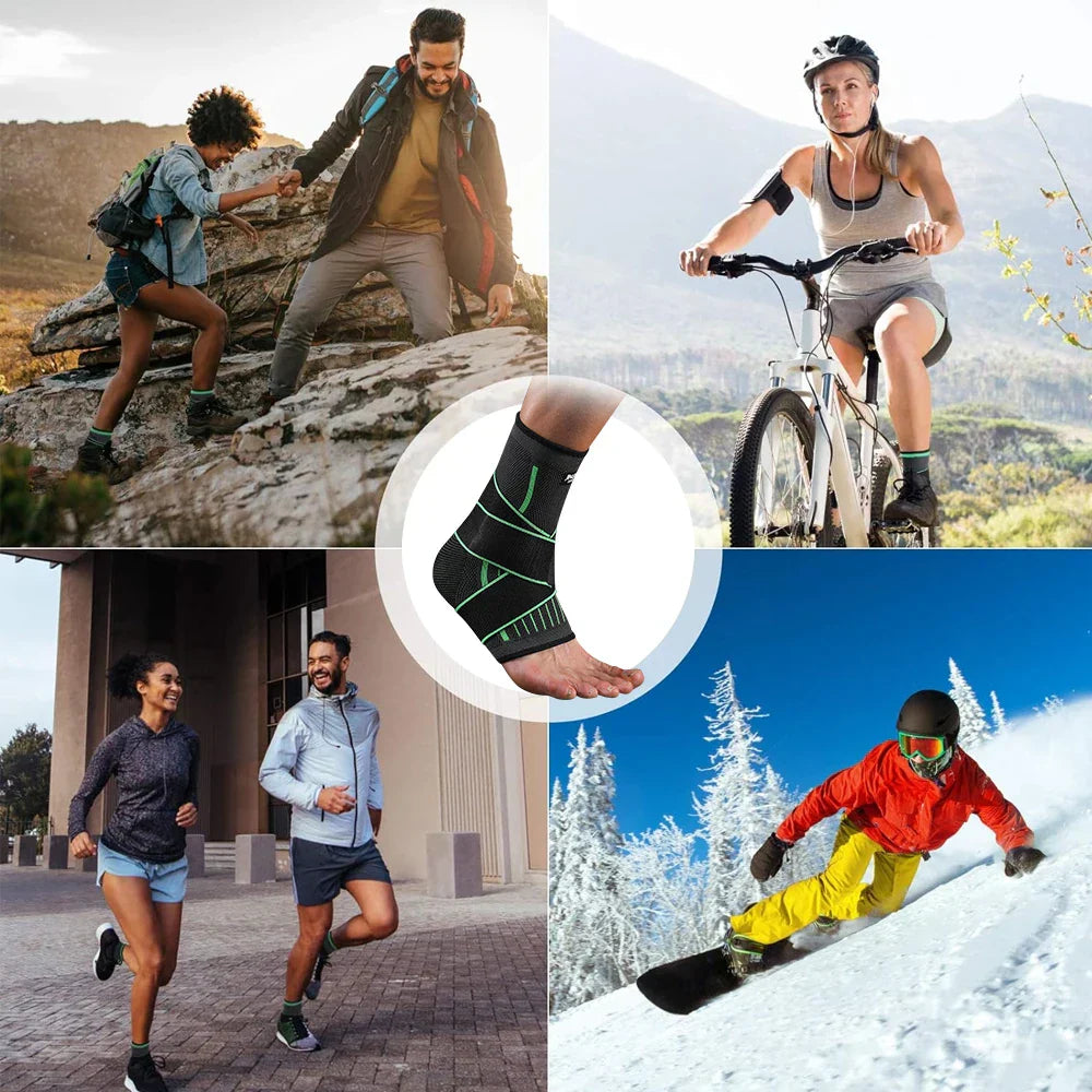 Adjustable Ankle Support Brace — Compression Wrap for Pain Relief & Stability During Sport & Daily Wear | Koossa