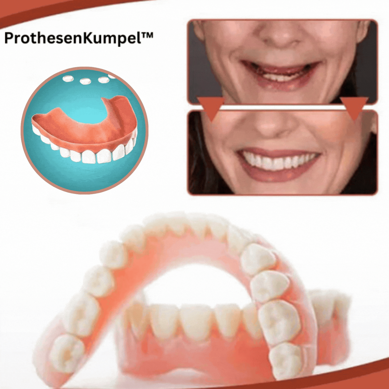 Kit d'Ajustement en Silicone pour Prothèse Dentaire Confort Naturel Universel Homme Femme Toutes Tranches | Koossa