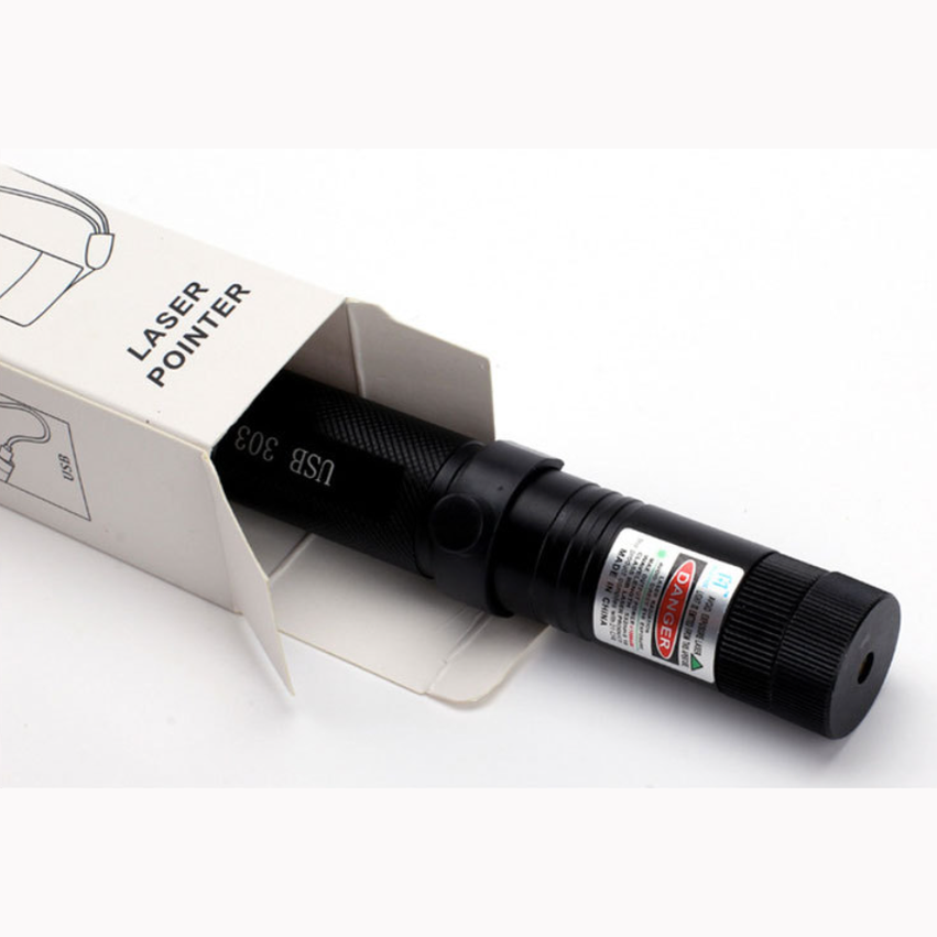 Pointeur Laser Rechargeable USB-C Portée 10 km Astronomie Observation Nocturne Extérieur Vert Rouge Bleu Aluminium | Koossa