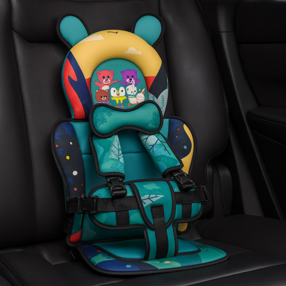 Siège d'Appoint Pliable avec Harnais de Sécurité pour Bébé et Tout-Petit Nomade Léger Polyvalent Pratique | Koossa