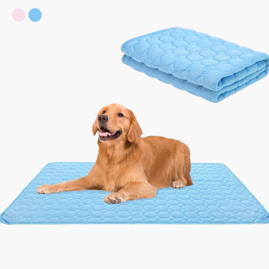 Dog Cat Cooling Mat Gel-Infused 3-Layer Quilted Self-Cooling Small Medium Large Latex-Free Washable Summer Pet Pad | Koossa