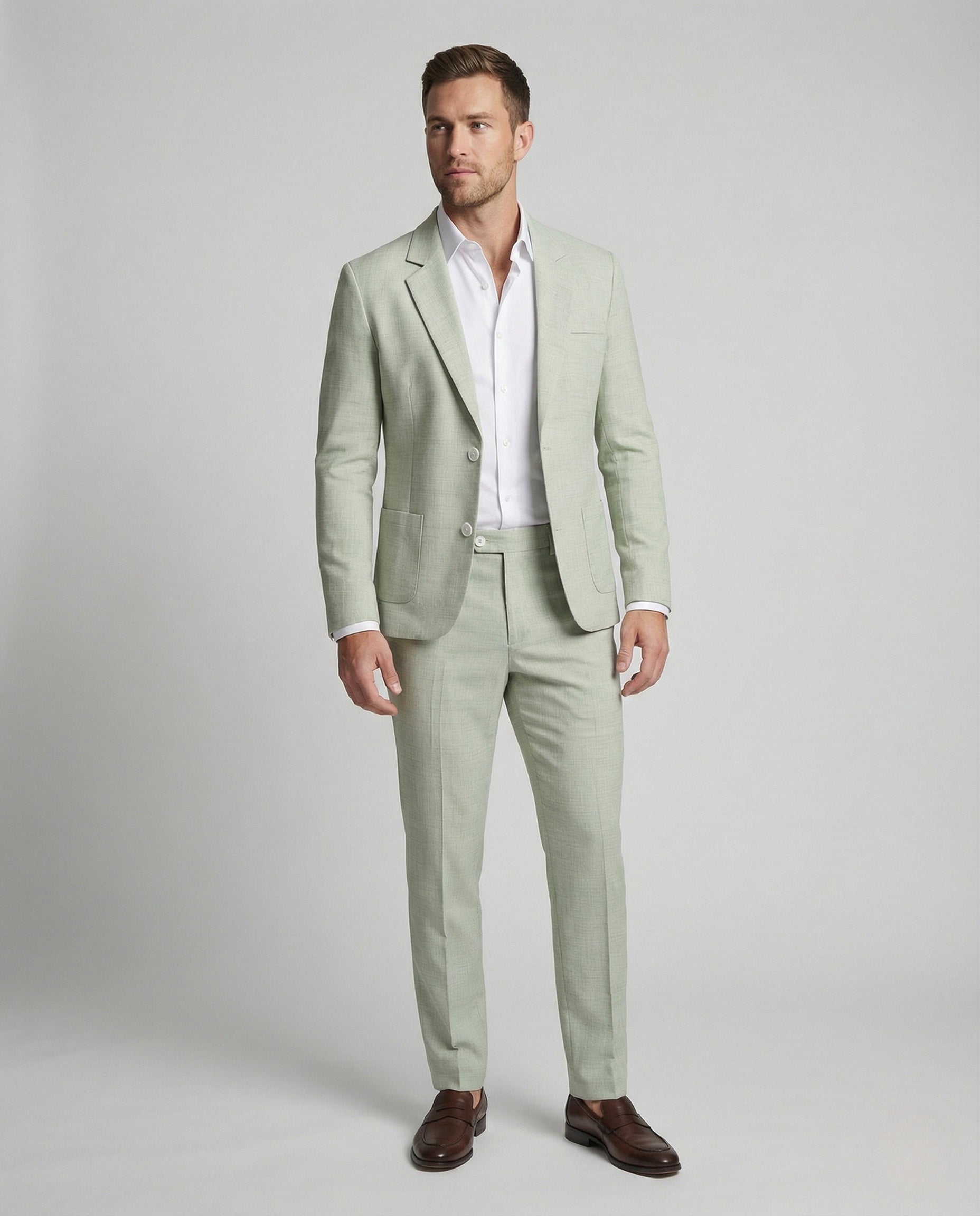 Men's Tailored Two-Piece Suit — Slim-Fit Jacket and Tapered Trousers for Business and Formal Occasions | Koossa