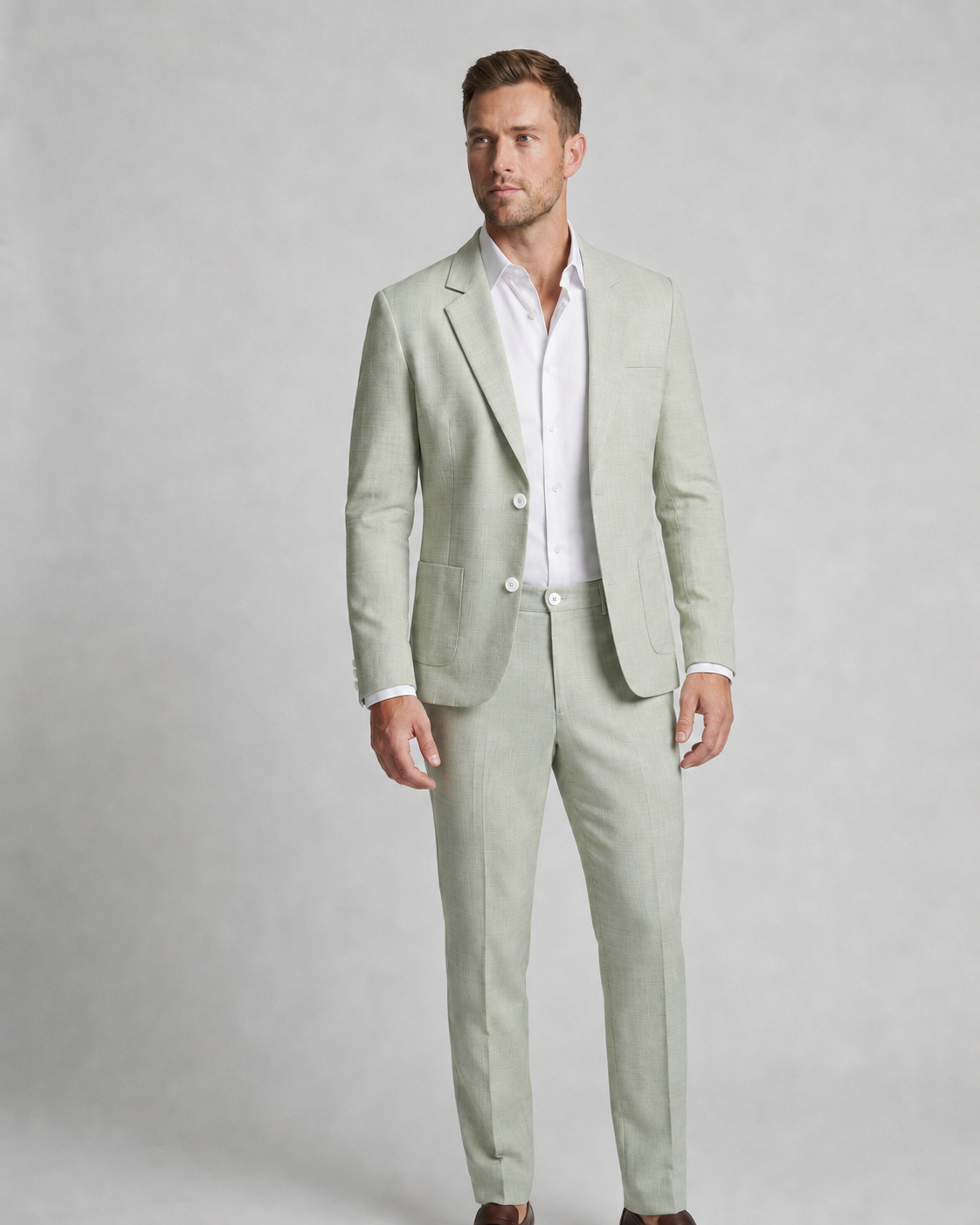 Men's Tailored Two-Piece Suit — Slim-Fit Jacket and Tapered Trousers for Business and Formal Occasions | Koossa