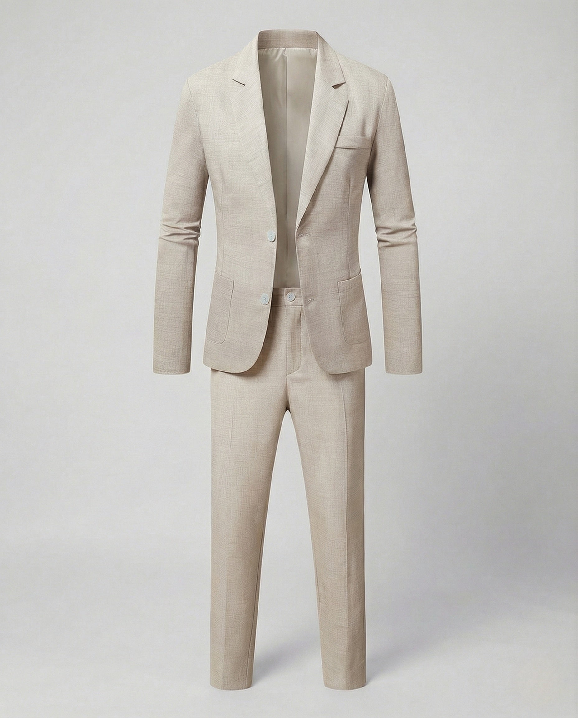 Men's Tailored Two-Piece Suit — Slim-Fit Jacket and Tapered Trousers for Business and Formal Occasions | Koossa