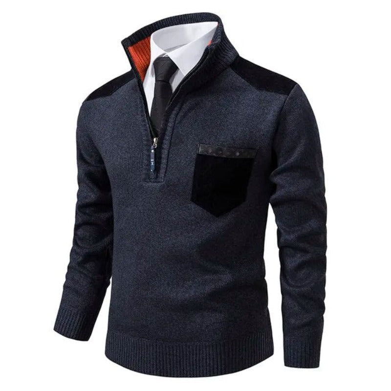 Men's Luxurious Crew-Neck Jumper — Elegant Autumn & Winter Knitwear for Smart-Casual & Formal Wear | Koossa