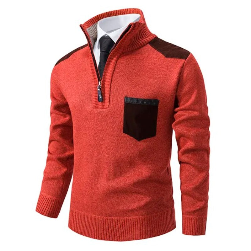 Men's Luxurious Crew-Neck Jumper — Elegant Autumn & Winter Knitwear for Smart-Casual & Formal Wear | Koossa