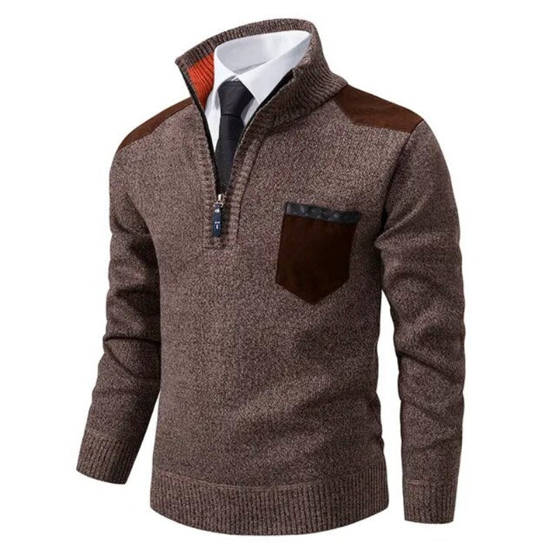 Men's Luxurious Crew-Neck Jumper — Elegant Autumn & Winter Knitwear for Smart-Casual & Formal Wear | Koossa