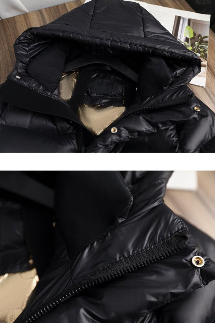Women's Long Hooded Puffer Coat — Warm Quilted Winter Jacket for City & Country | Koossa
