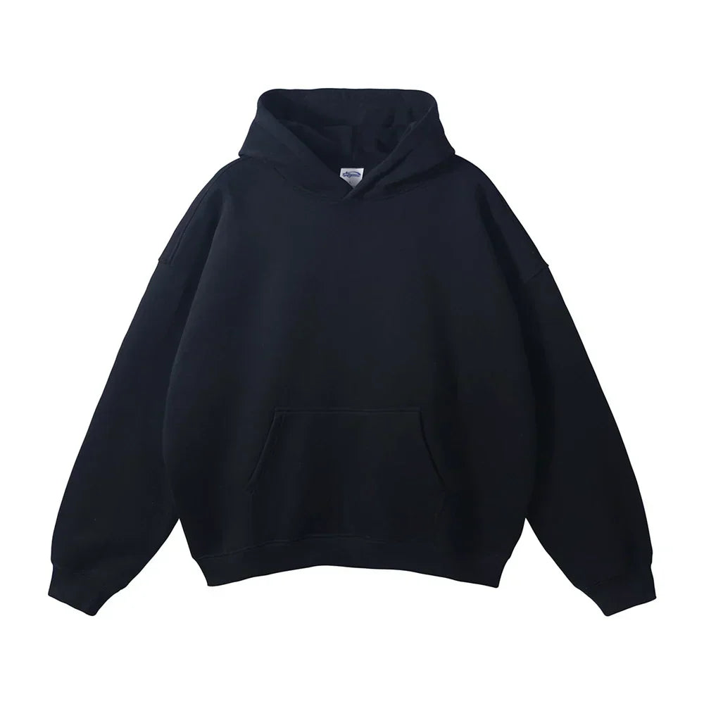Men's Hooded Sweatshirt with Front Pocket – Cozy Pullover for Everyday Casual Wear, Comfortable Loose Fit Hoodie for Lounging | Lonoma