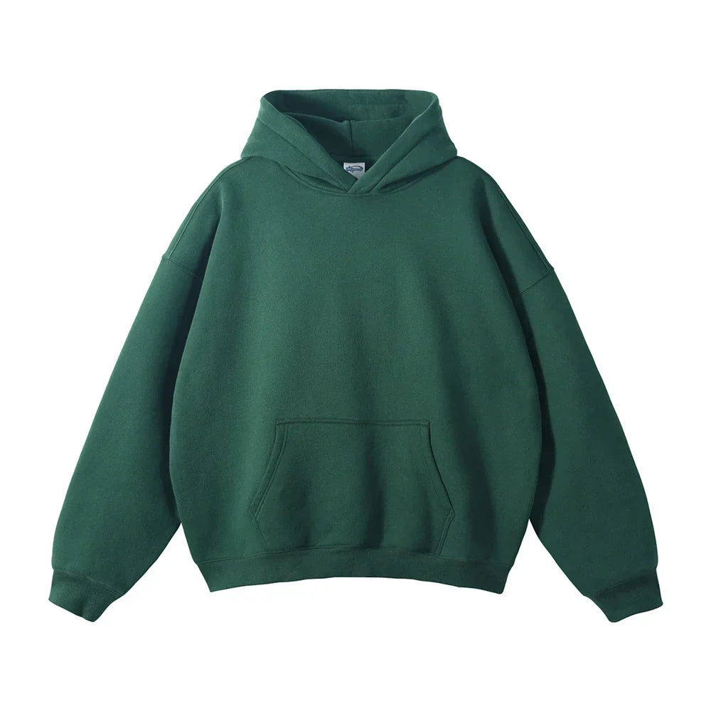 Men's Hooded Sweatshirt with Front Pocket – Cozy Pullover for Everyday Casual Wear, Comfortable Loose Fit Hoodie for Lounging | Lonoma
