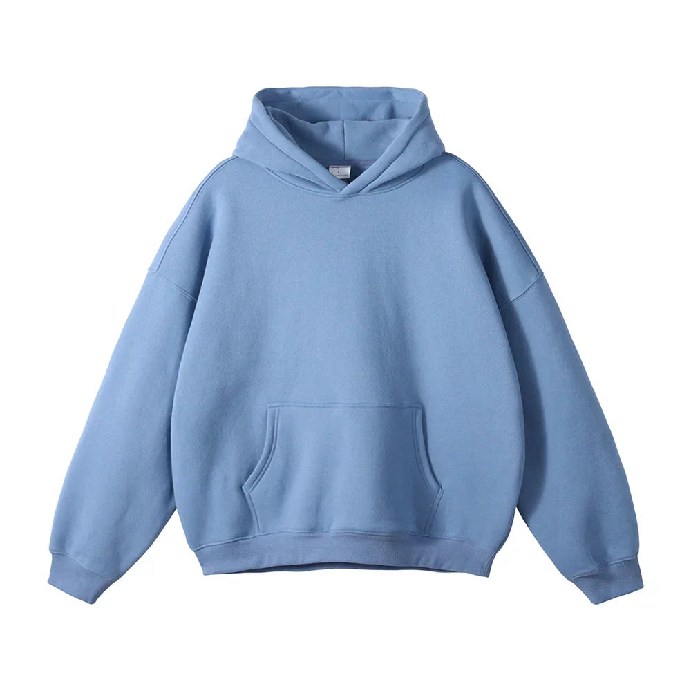 Men's Hooded Sweatshirt with Front Pocket – Cozy Pullover for Everyday Casual Wear, Comfortable Loose Fit Hoodie for Lounging | Lonoma