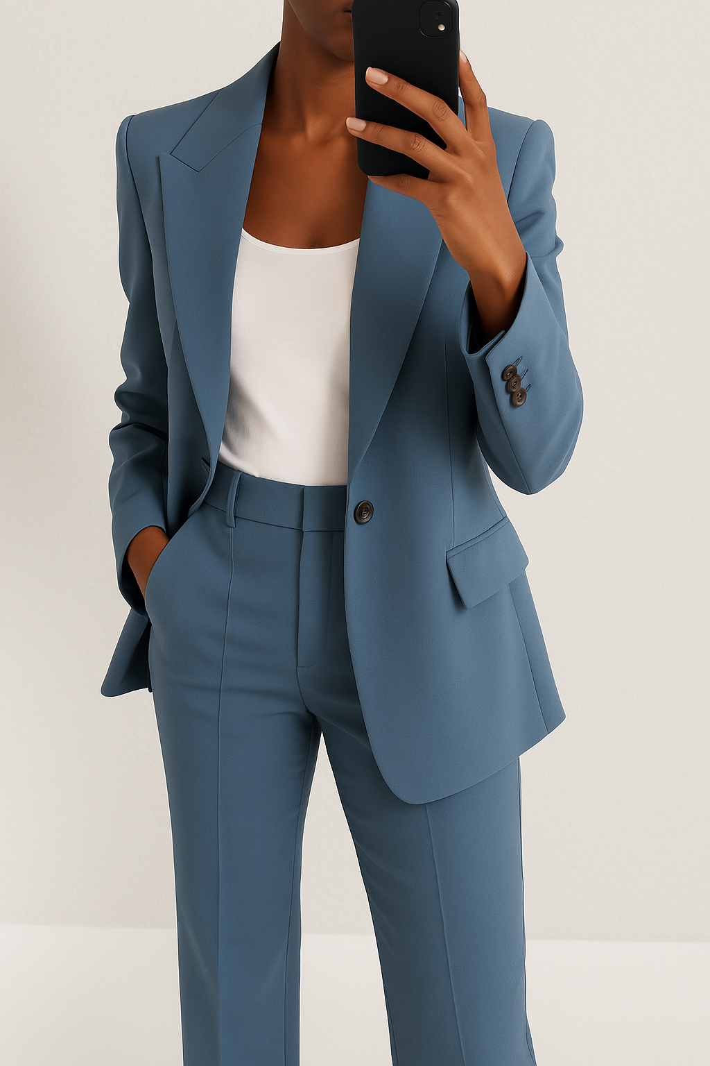 Women's Tailored Two-Piece Suit — Elegant Blazer & Trouser Set for Work & Special Occasions | Koossa