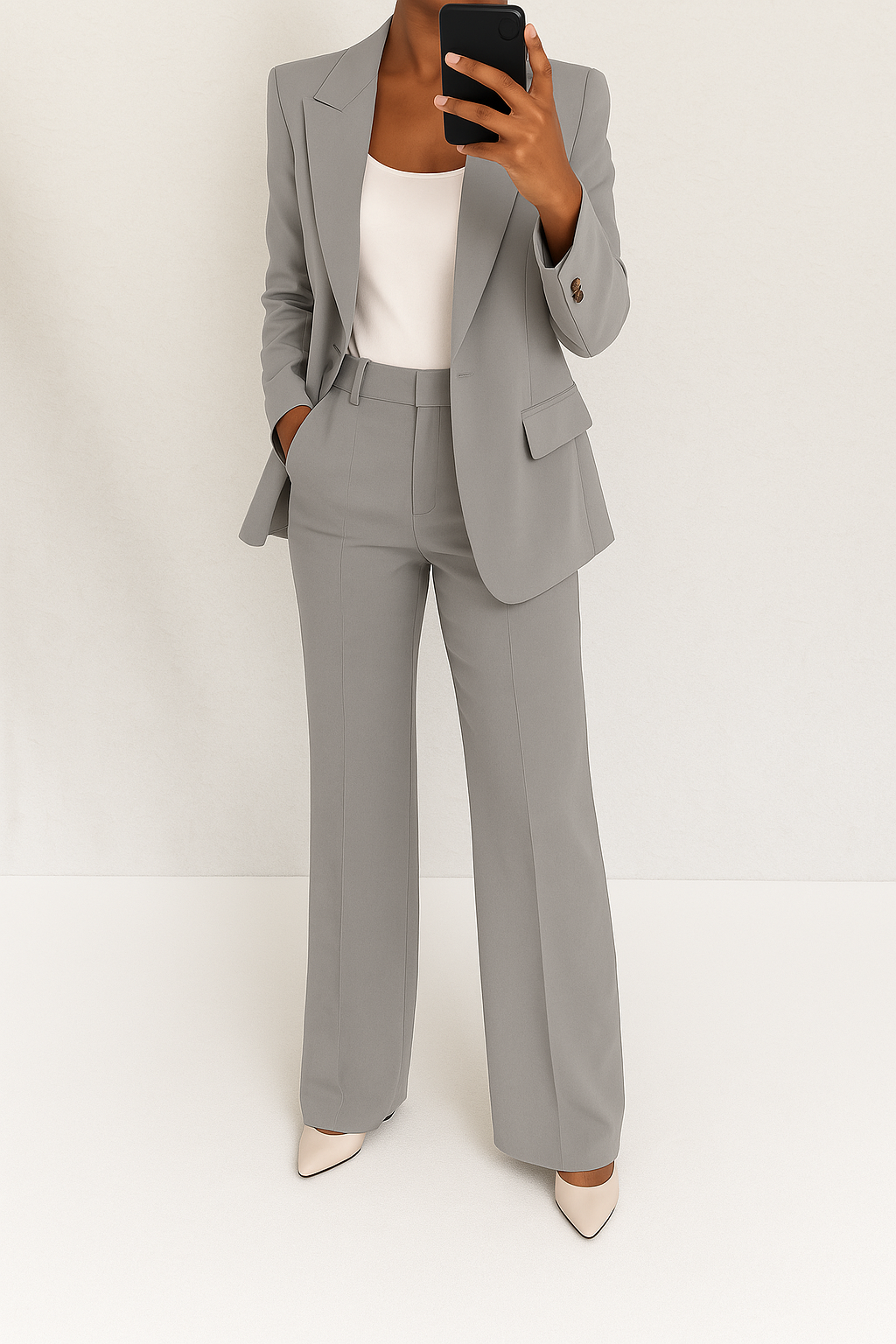 Women's Tailored Two-Piece Suit — Elegant Blazer & Trouser Set for Work & Special Occasions | Koossa