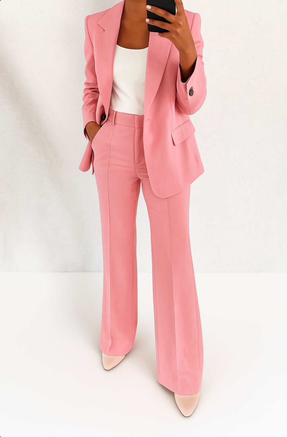 Women's Tailored Two-Piece Suit — Elegant Blazer & Trouser Set for Work & Special Occasions | Koossa