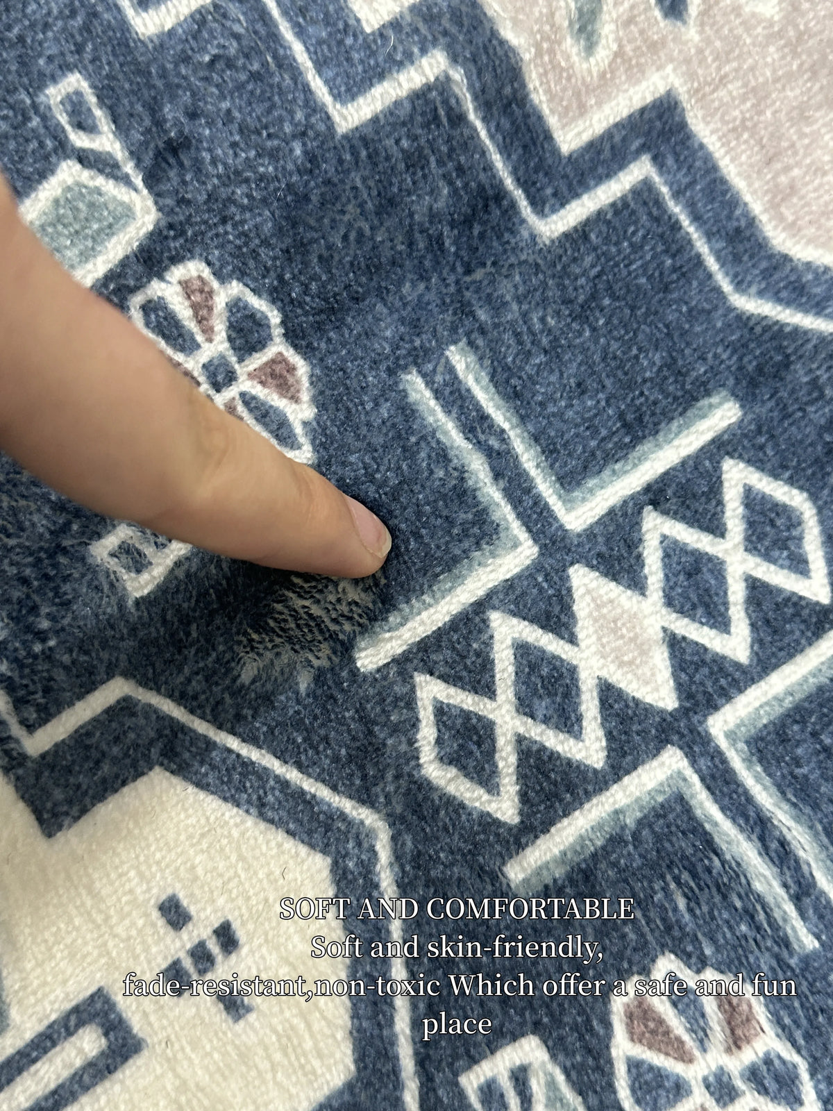Half-Moon Non-Slip Doormat Geometric Mosaic Print for Entry Patio | Vintage Floral Patchwork Design Indoor Outdoor Mat | Lonoma