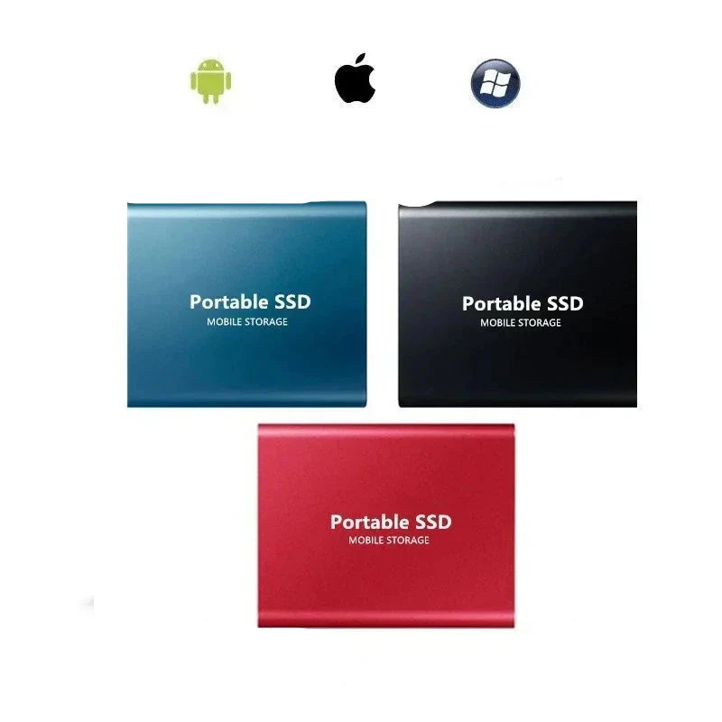 Disque SSD Externe 2 To Ultrarapide Compact Aluminium PC Laptop Photo Vidéo Stockage Mobile Plug-and-Play | Koossa