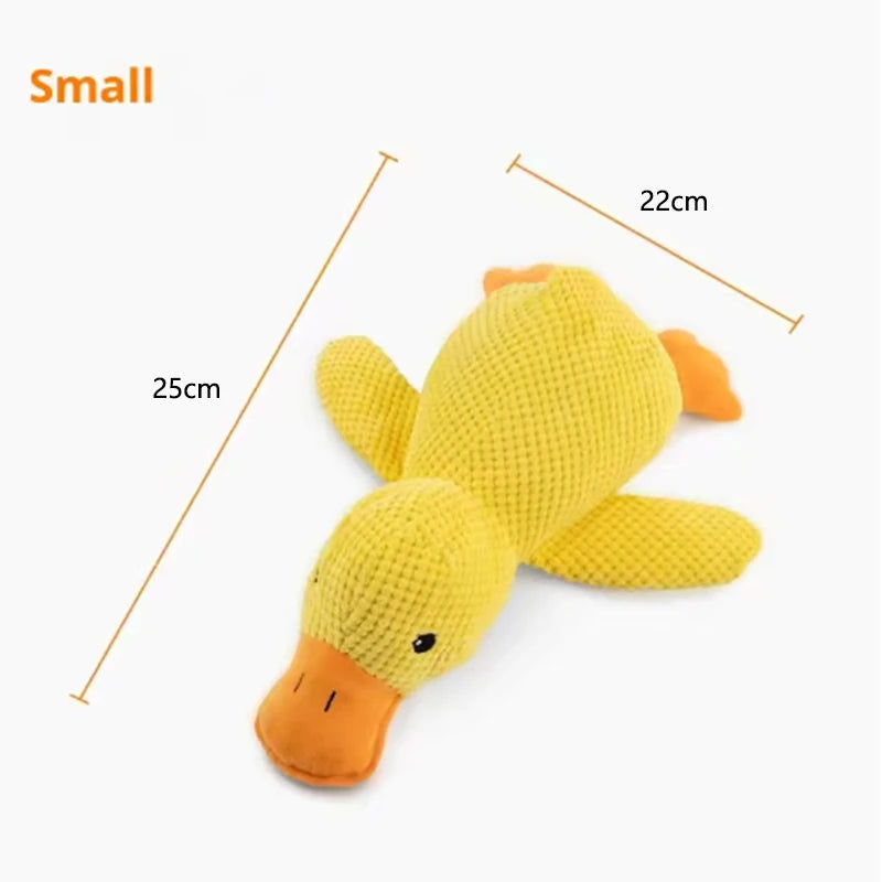 Squeaky Duck Plush Dog Toy for Interactive Play and Boredom Relief | Soft Stuffed Animal Chew Toy for Puppies and Small Dogs | Lonoma