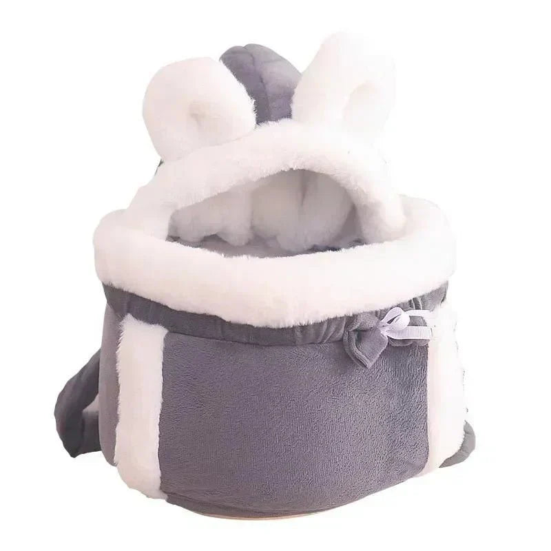 Cat Carrier Backpack Quilted Velvet Foldable Small Medium Large Padded Travel Bag Hands-Free Ventilated Secure Pet Transport | Koossa