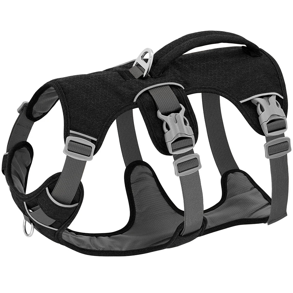 Dog Harness No-Pull Padded Reflective Adjustable XS-M Nylon Escape-Proof Handle Vest Small Medium Large Training Walking Control | Koossa