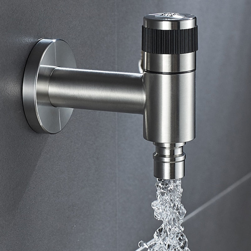 Wall-Mount Outdoor Faucet with Brass Valve Core – Cold Water Spigot for Garden, Patio & Yard | Lonoma
