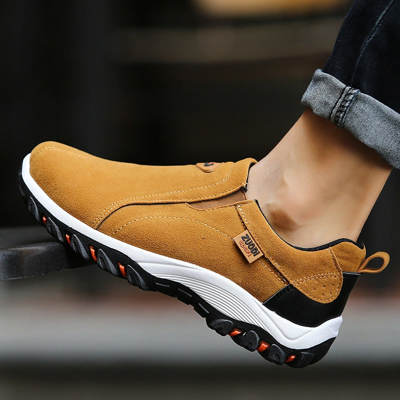 Men's Outdoor Walking Shoes — Robust Slip-On Hiking Shoes for All-Terrain Adventures & City Travel | Koossa