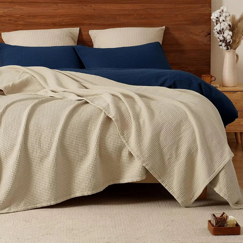Six-Layer Cotton Gauze Throw Blanket Breathable Lightweight All-Season Bed Sofa Cover for Adults | Lonoma