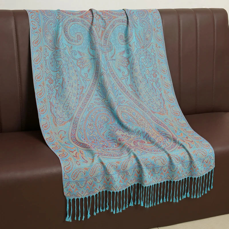 Soft Cotton Blend Wrap Scarf for Women – Lightweight Oversized Shawl for Fall & Winter – Solid Color Pashmina Accessory | Lonoma