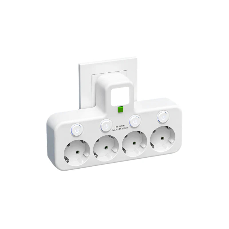 Power Strip Surge Protector with USB-C & USB-A Ports, Lighted Switch, Multi-Outlet Charging Station for Desk, Home Office & Kitchen | Lonoma