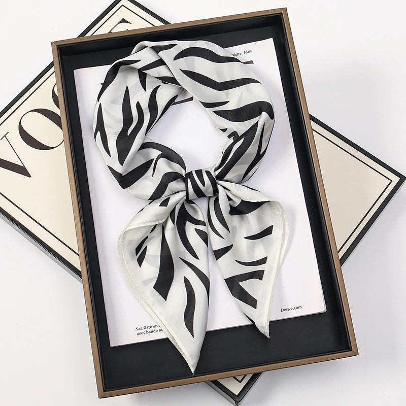 Square Satin Scarf for Women 27.5 inch Versatile Headband Hair Wrap Neck Tie Lightweight Polyester Fashion Accessory | Lonoma