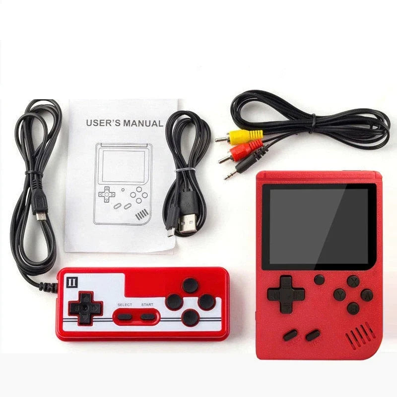 Handheld Retro Game Console with 400 Built-In Classic Games, 3-Inch Color Screen, Rechargeable, TV Output for Kids & Adults | Lonoma